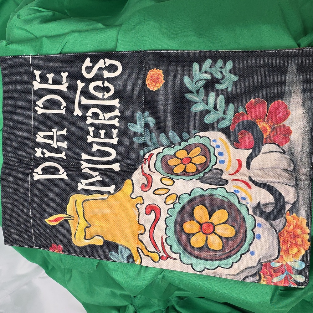 Avoin Colorlife Day Of The Dead Garden Flag 12x18 Double Sided
